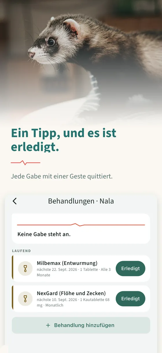 Tafel 2 — Ein Tipp, und es ist erledigt.